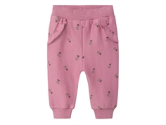 Name It mauve orchid floral sweatpants